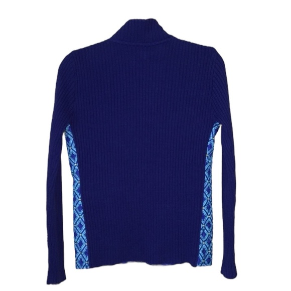 FOR CYNTHIA Quilted Sweater Jacket in Navy Size XL -- NWT -- GORGEOUS!!! - Picture 2 of 8